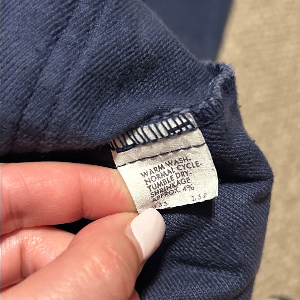 Vintage 1970s Levi’s Navy Cargo Pants!!! - Picture 12 of 14